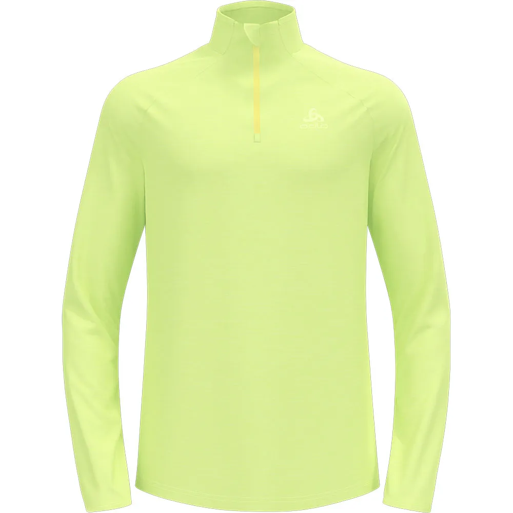 Odlo Men's Midlayer 1/2 Zip Run Easy Warm