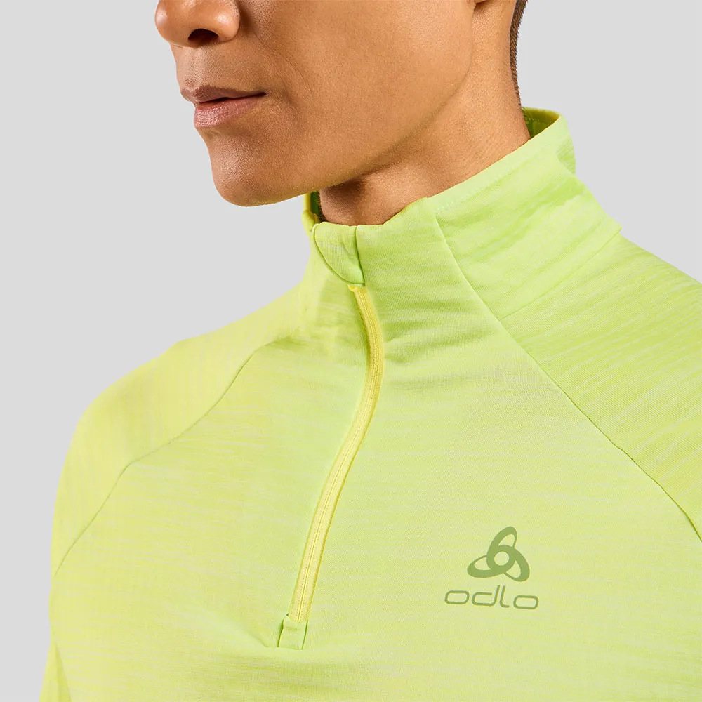 Odlo Men's Midlayer 1/2 Zip Run Easy Warm