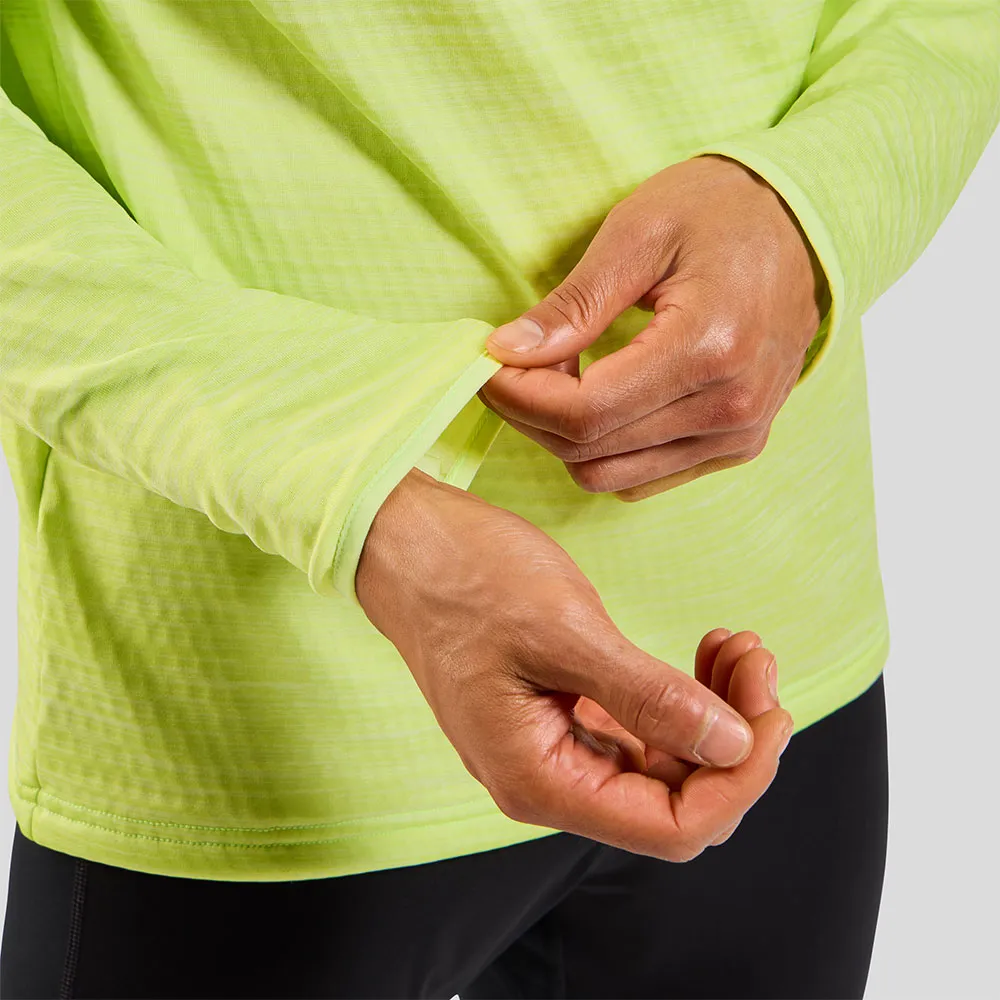 Odlo Men's Midlayer 1/2 Zip Run Easy Warm