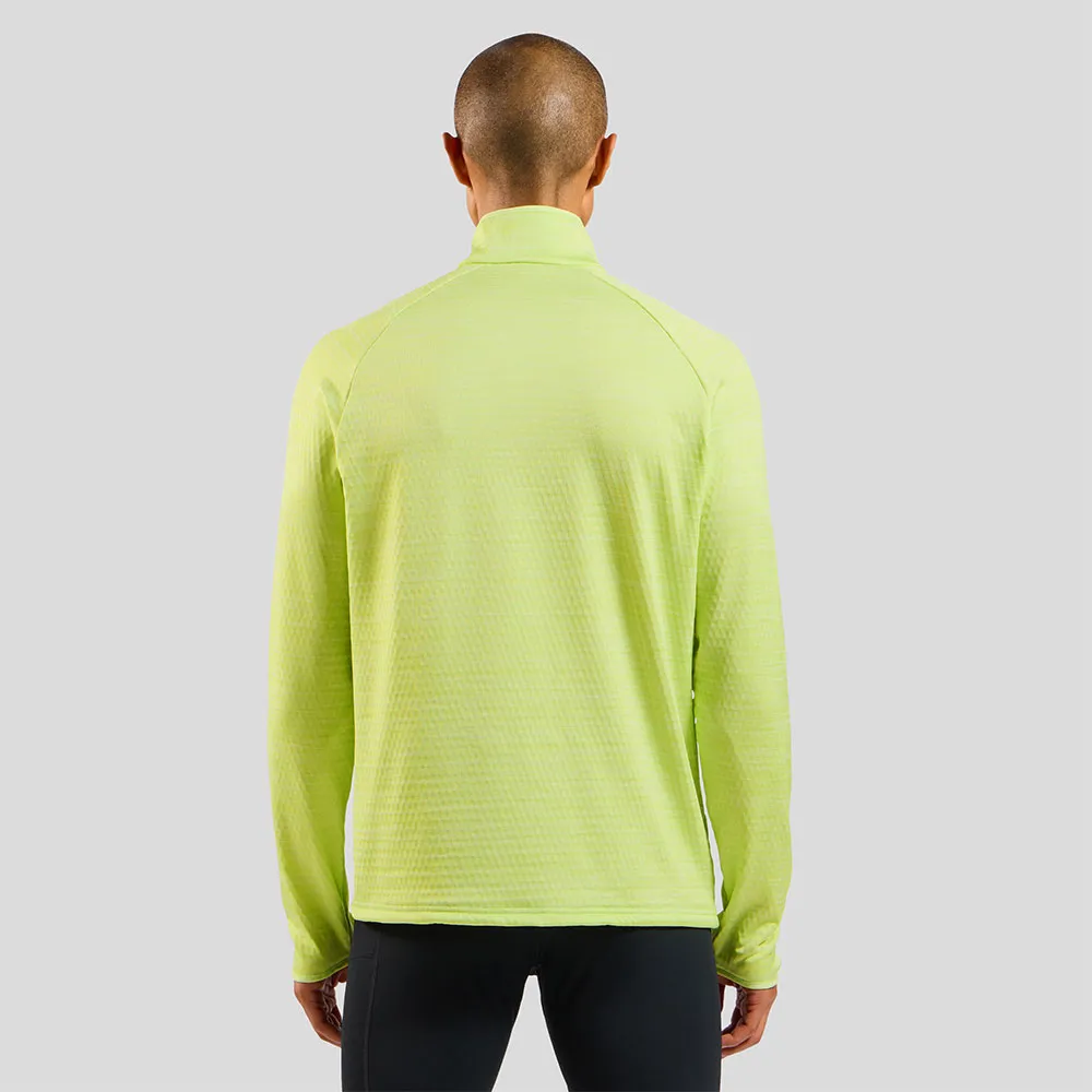 Odlo Men's Midlayer 1/2 Zip Run Easy Warm