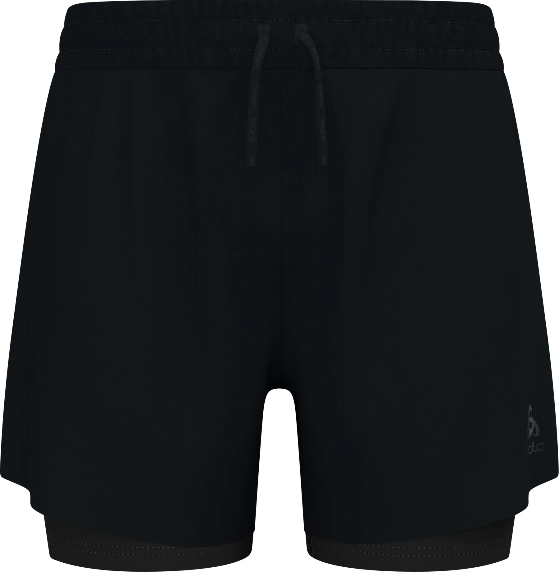 Odlo Men's Zeroweight 2-In-1 Short, Black Odlo Men's Zeroweight 2-In-1 Short, Black