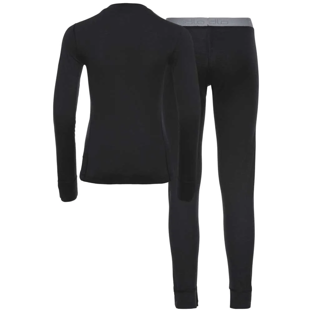 Odlo Merino Warm Långärmad Baslager, Black / black Odlo Merino Warm Långärmad Baslager, Black / black