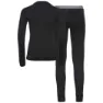 Odlo Merino Warm Långärmad Baslager, Black / black
