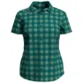 Creme de menthe / quetzal green / check