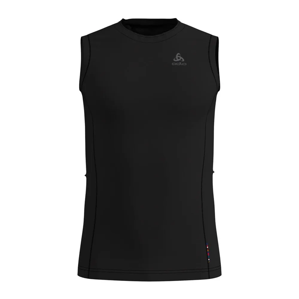 Odlo Natural&light Crew Ärmlös Baslager, Black