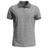 Odlo Nikko Dry Kortärmad Polotröja, Concrete grey / silver grey / stripes