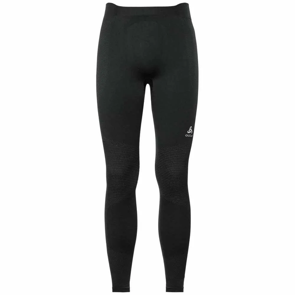 Odlo Performance Warm Baslagerbyxor, Black / odlo concrete grey
