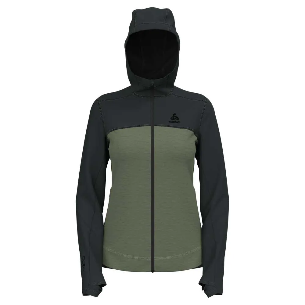 Odlo Performance Wool Fleecejacka Med Dragkedja