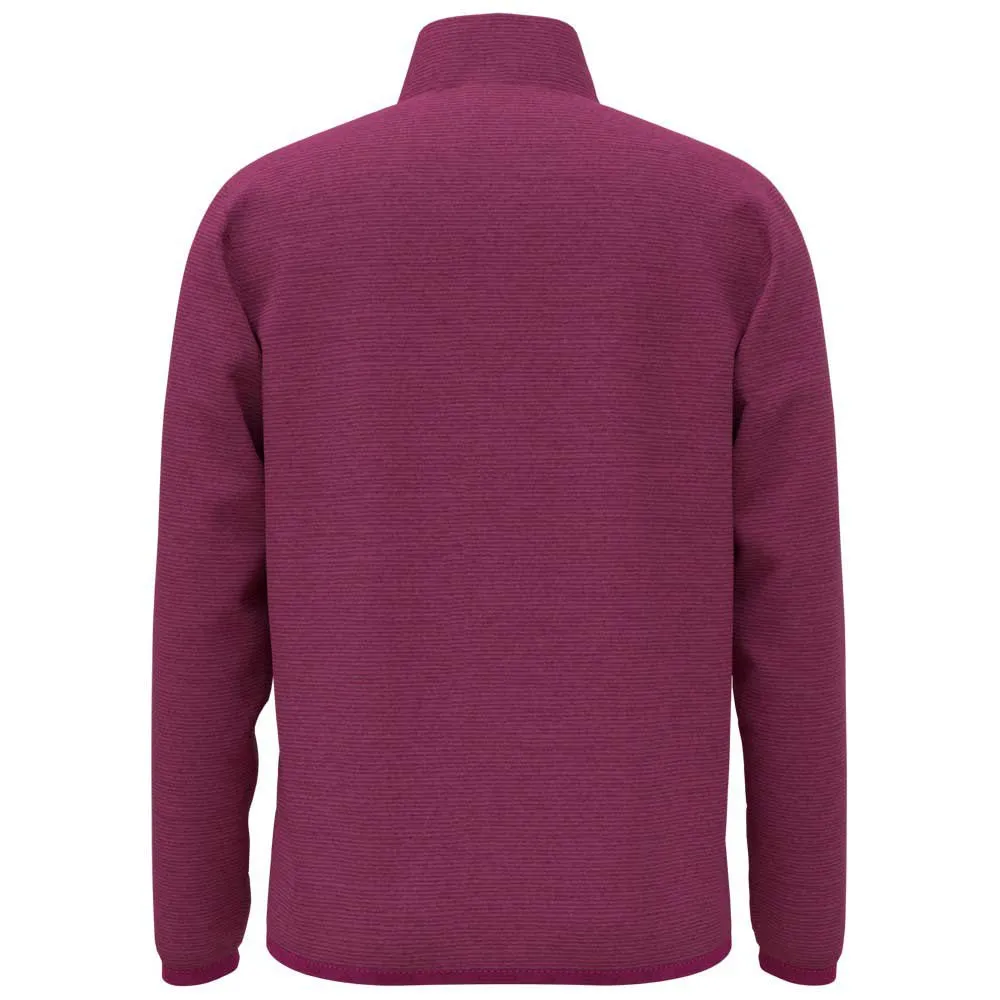 Odlo Roy Stripe Fleece Med Halv Dragkedja, Festival fuchsia / raspberry fudge, 4Y