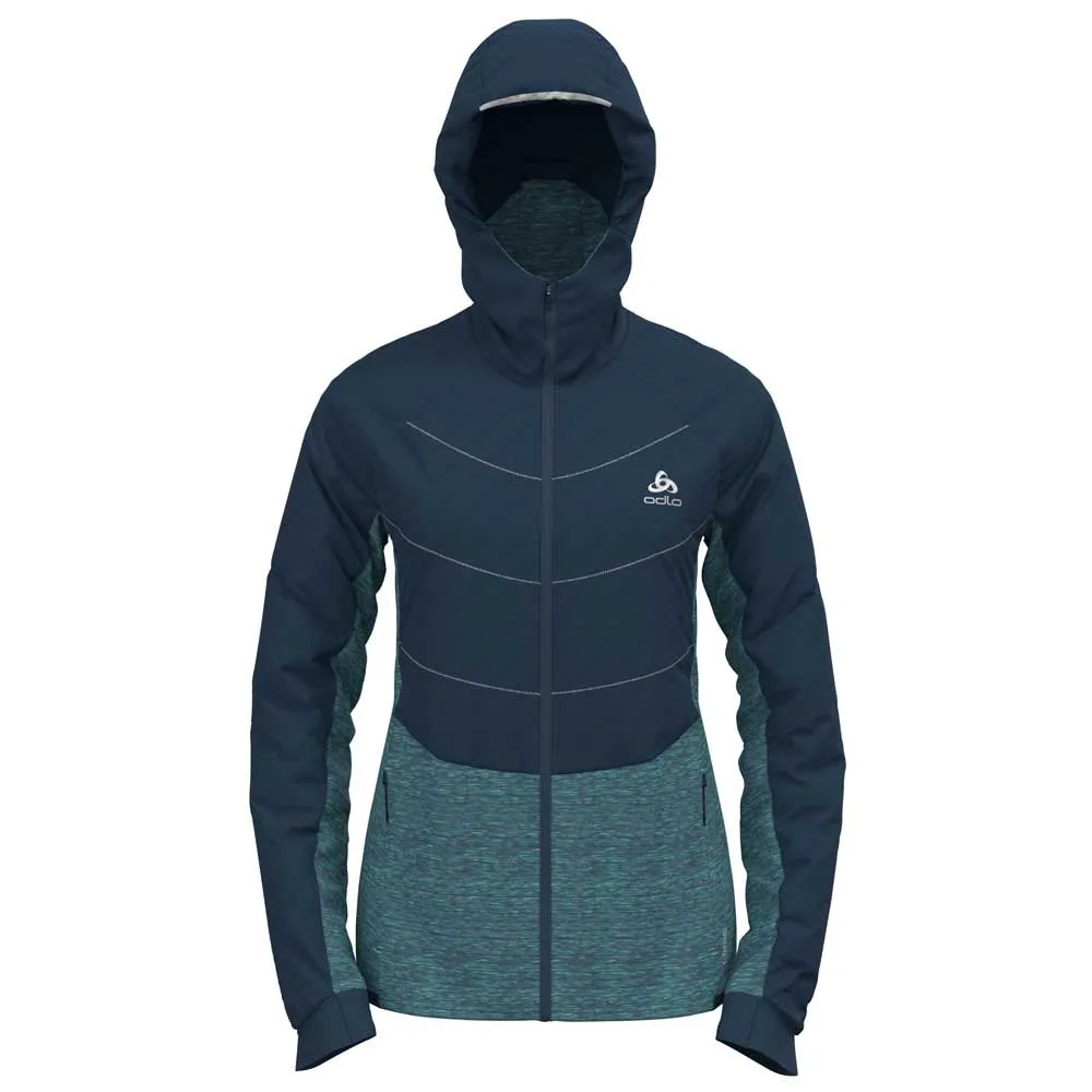 Odlo Run Easy S-thermic Jacka female, Blue wing teal Odlo Run Easy S-thermic Jacka female, Blue wing teal