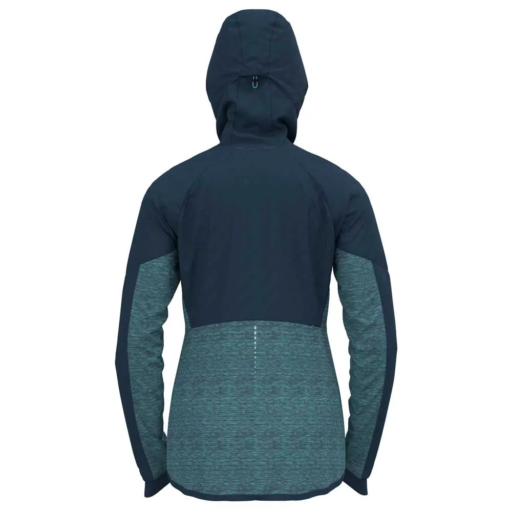 Odlo Run Easy S-thermic Jacka female, Blue wing teal Odlo Run Easy S-thermic Jacka female, Blue wing teal