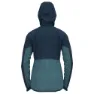Odlo Run Easy S-thermic Jacka female, Blue wing teal