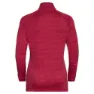 Odlo Run Easy Warm Fleece Med Halv Dragkedja, Deep claret melange