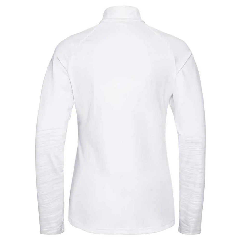 Odlo Sesvenna Graphic Tröja Med Halv Dragkedja, White