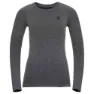 Odlo Top Performance Warm Ec Långärmad Baslager, Grey melange / black