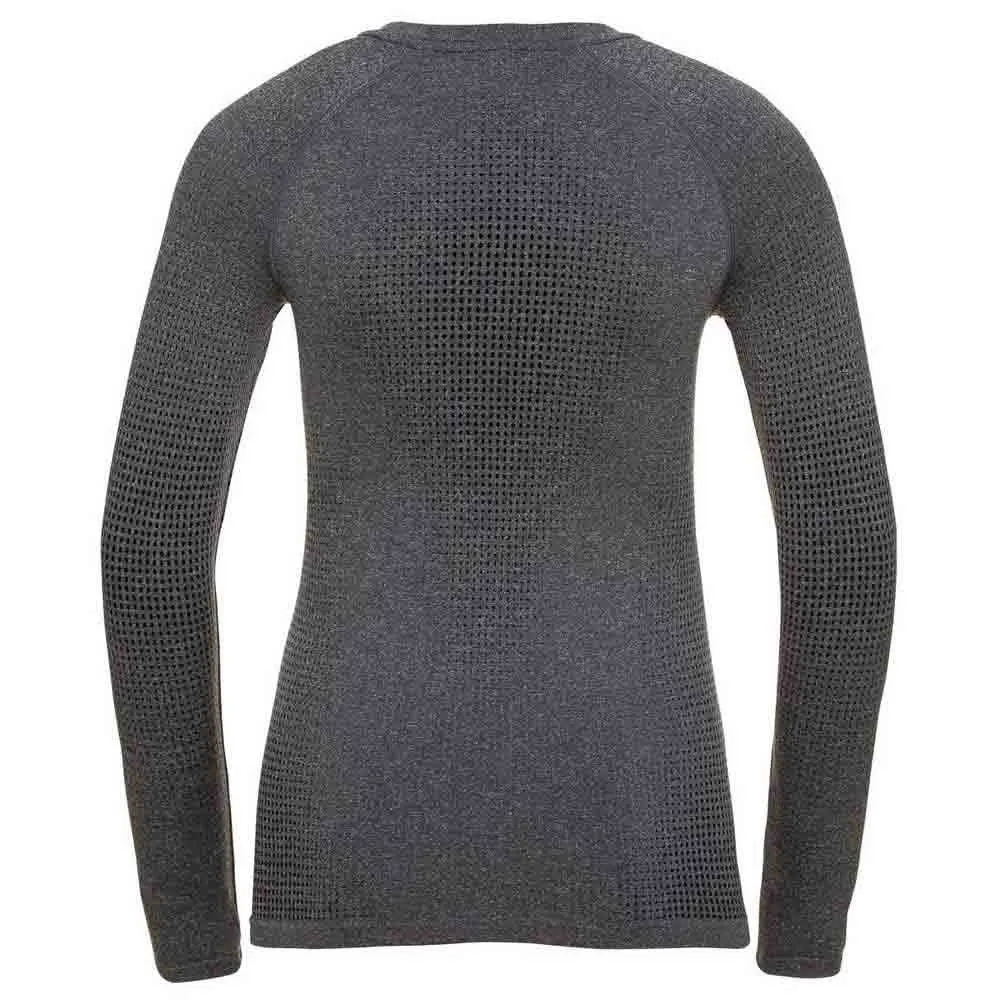 Odlo Top Performance Warm Ec Långärmad Baslager, Grey melange / black
