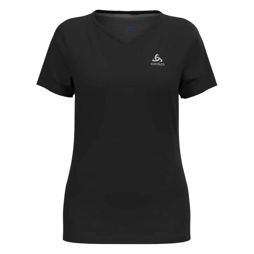 Odlo V-neck F-dry T-shirt Med Korta ärmar, Black