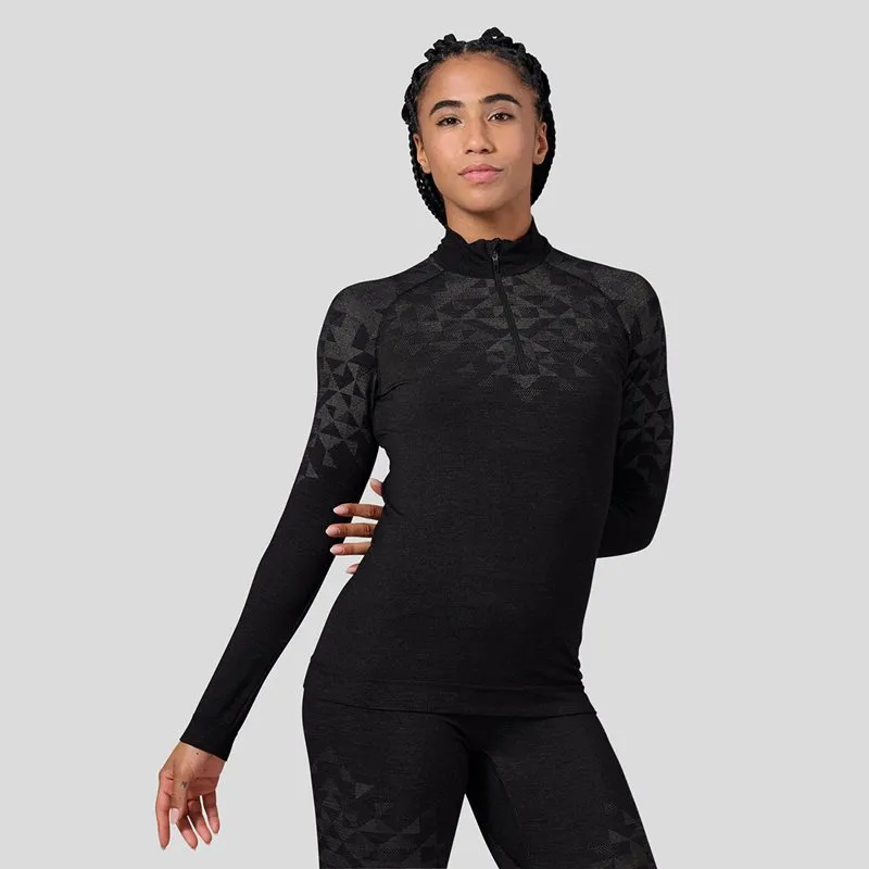 Odlo W TN l/s HZ KINSHIP, Black melange Odlo W TN l/s HZ KINSHIP, Black melange