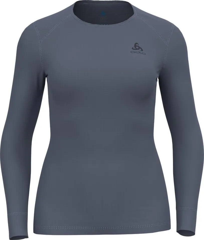 Odlo Women's Active Warm ECO Baselayer Shirt, Folkstone Gray, S Odlo Women's Active Warm ECO Baselayer Shirt, Folkstone Gray, S