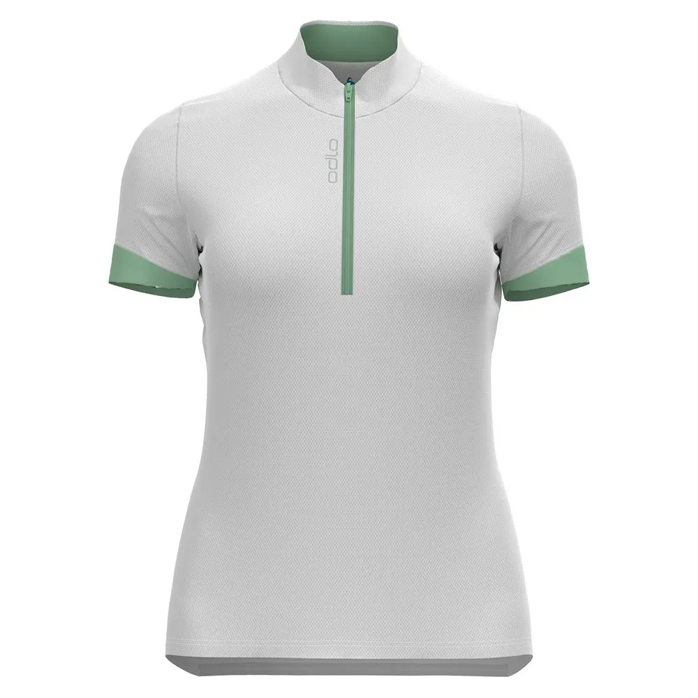 Odlo Women's T-shirt S/U Collar S/S 1/2 Zip Essential