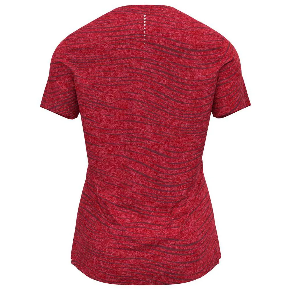 Odlo Zeroweight Enginee T-shirt Med Korta ärmar female, Deep claret melange Odlo Zeroweight Enginee T-shirt Med Korta ärmar female, Deep claret melange