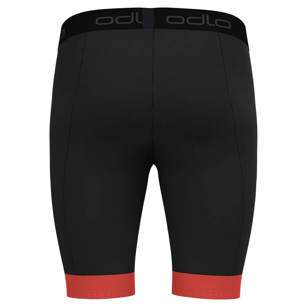 Odlo Zeroweight Korta Leggings male, Black / firelight Odlo Zeroweight Korta Leggings male, Black / firelight