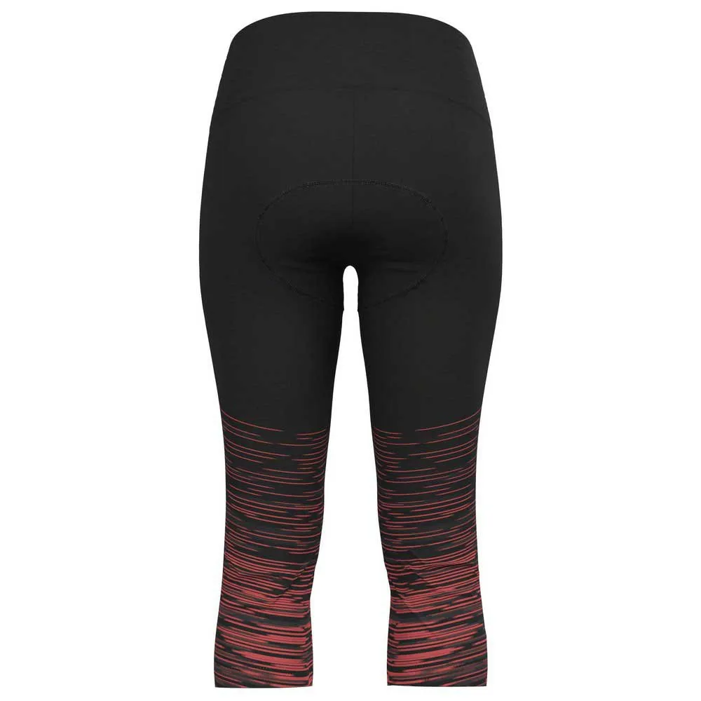 Odlo Zeroweight Print Cykelbyxor, Black