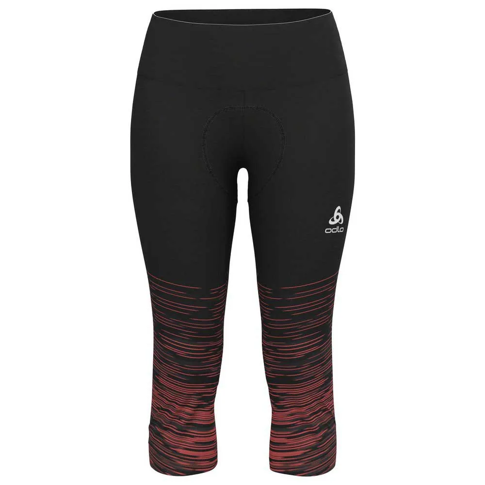 Odlo Zeroweight Print Cykelbyxor, Black