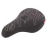 Odyssey Big Stitch Fat Cykelsadel, Black / gold, One Size