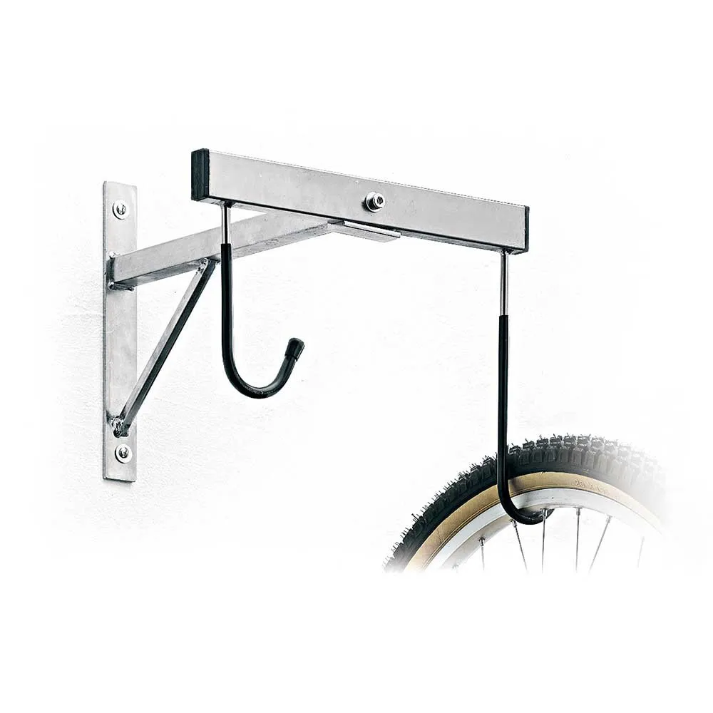 Officine Parolin 2 Bikes Väggmonterat Cykelställ, Silver, One Size