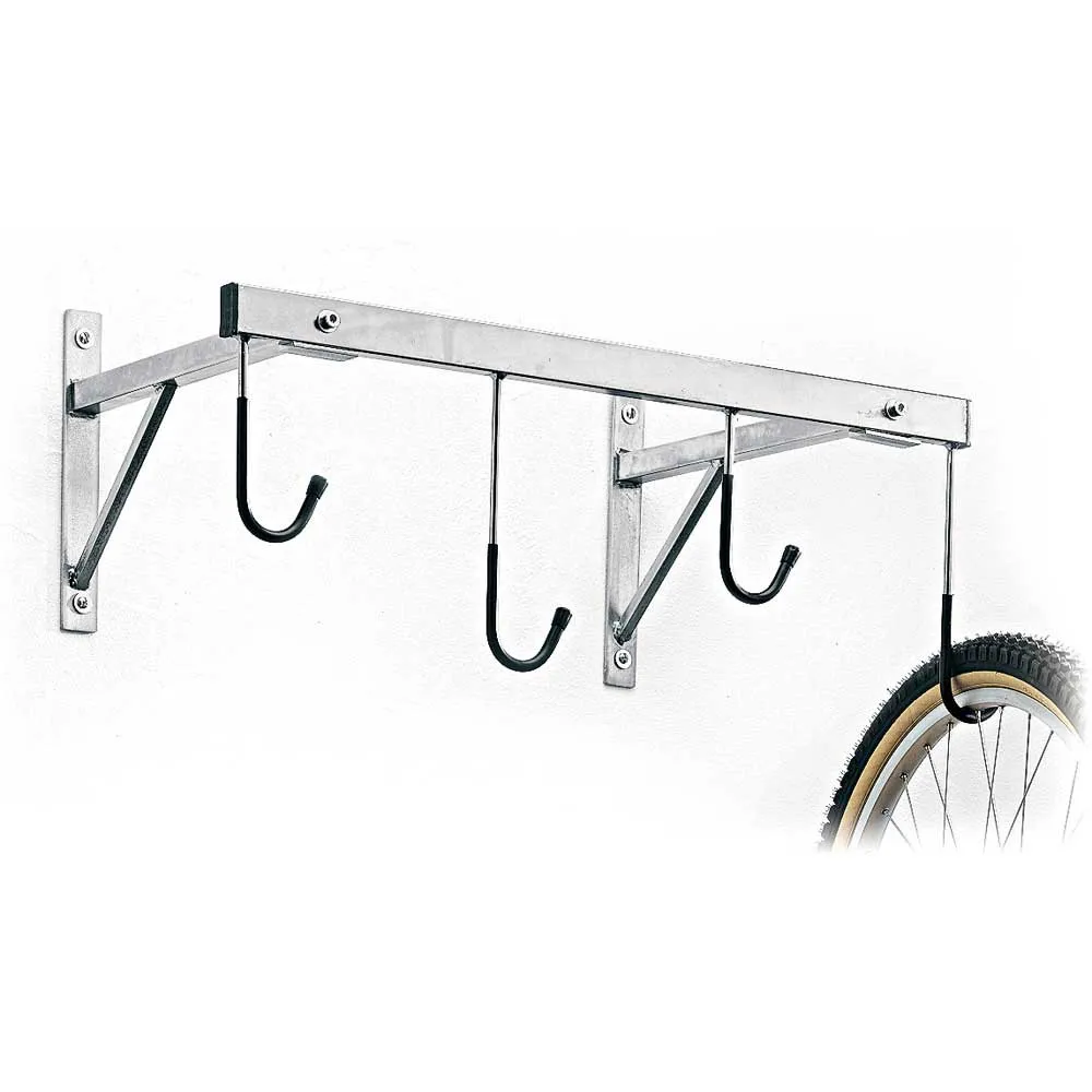 Officine Parolin 4 Bikes Väggmonterat Cykelställ, Silver, One Size Officine Parolin 4 Bikes Väggmonterat Cykelställ, Silver, One Size