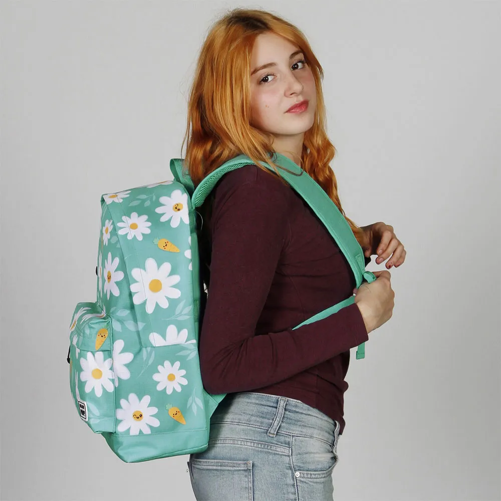 Oh My Pop Blommande Fläkt Hs 2.2 Ryggsäck, Turquoise Oh My Pop Blommande Fläkt Hs 2.2 Ryggsäck, Turquoise