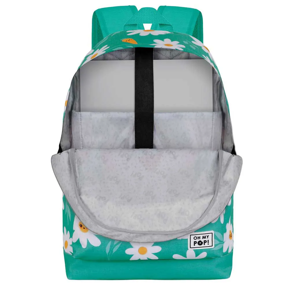 Oh My Pop Blommande Fläkt Hs 2.2 Ryggsäck, Turquoise Oh My Pop Blommande Fläkt Hs 2.2 Ryggsäck, Turquoise