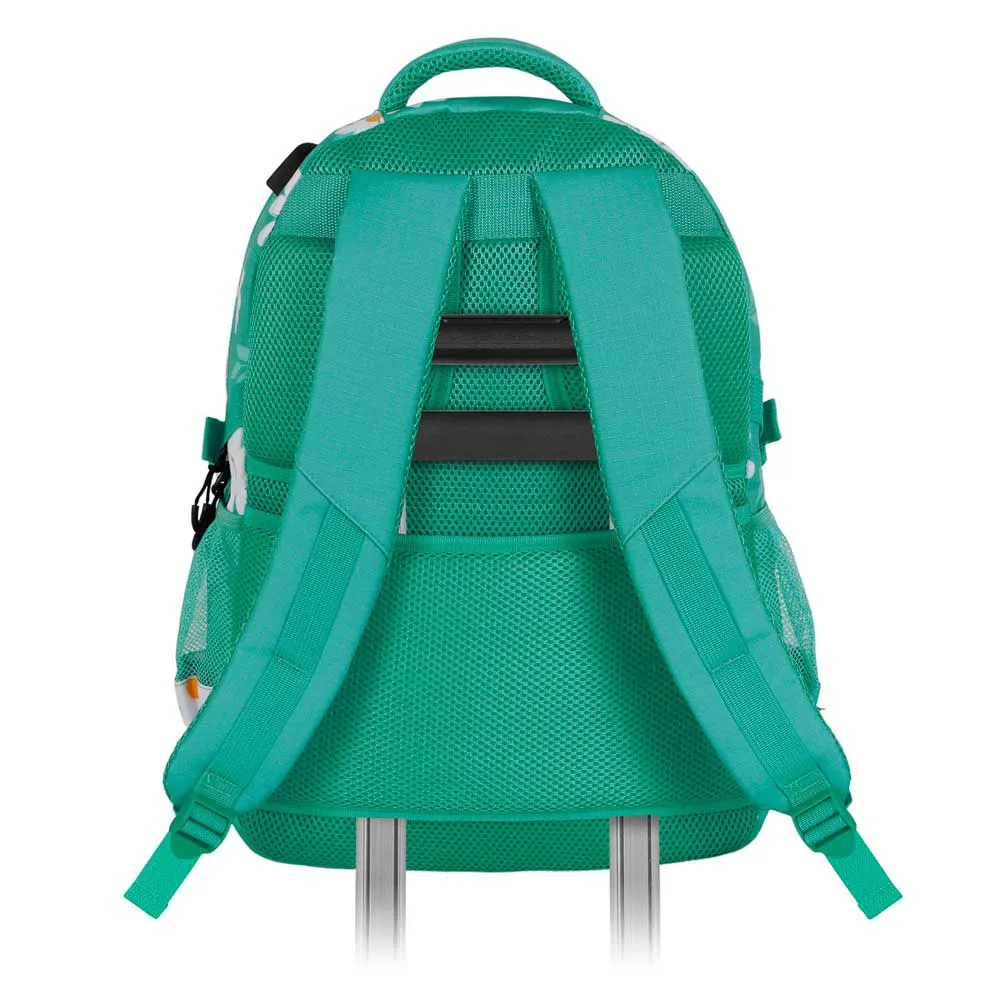 Oh My Pop Blomstrande Plus Springande Ryggsäck, Turquoise