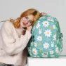 Oh My Pop Blomstrande Plus Springande Ryggsäck, Turquoise