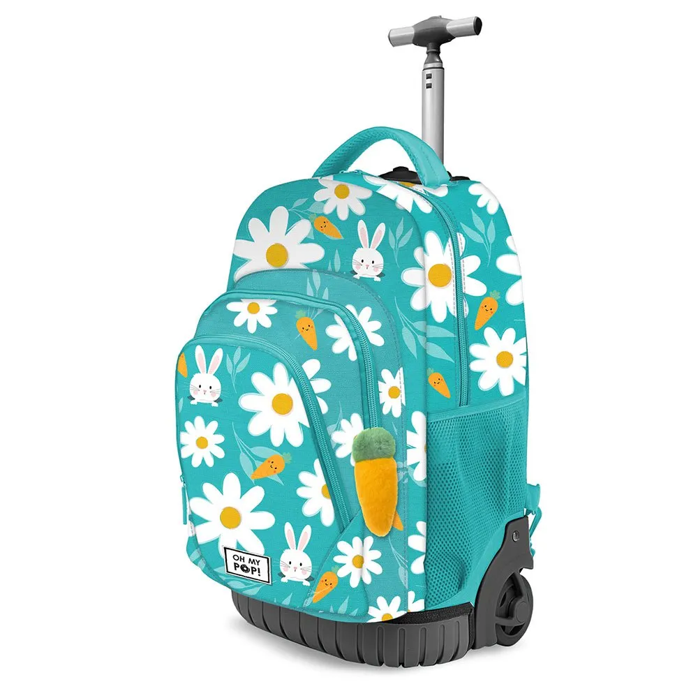 Oh My Pop Blooming Fan Gts Trolley Ryggsäck, Turquoise Oh My Pop Blooming Fan Gts Trolley Ryggsäck, Turquoise