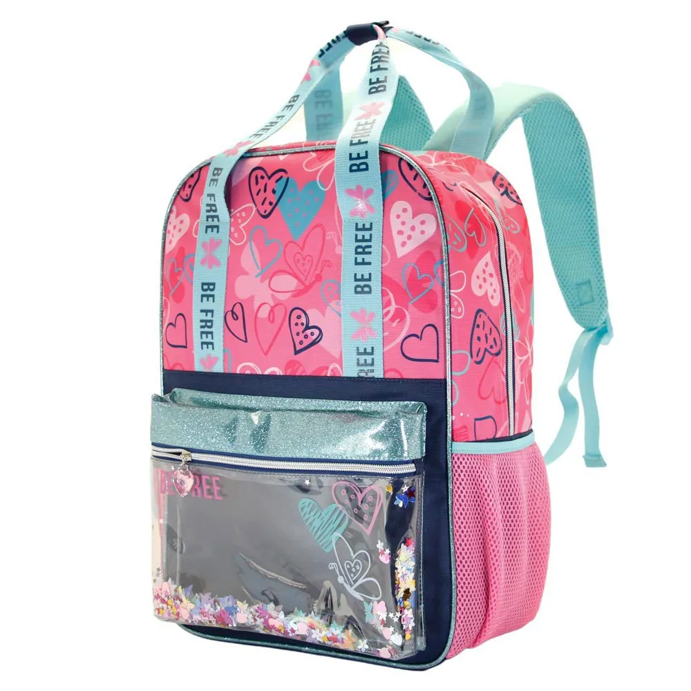 Oh My Pop Glitter Be Free Ryggsäck, Pink