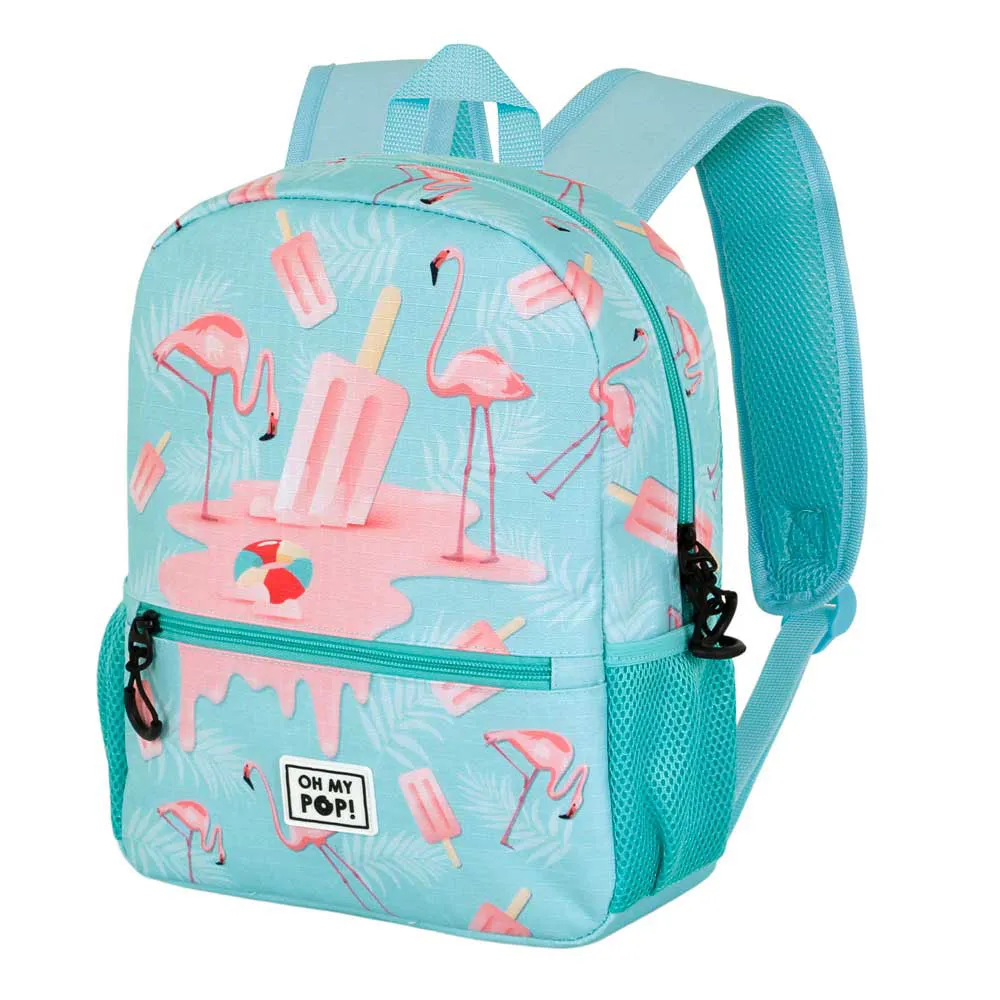 Oh My Pop Is Flamingo Söt Ryggsäck, Turquoise Oh My Pop Is Flamingo Söt Ryggsäck, Turquoise