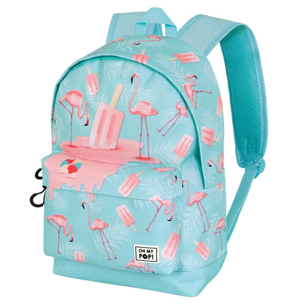 Oh My Pop Isflamingo-fläkt Hs 2.2 Ryggsäck, Turquoise Oh My Pop Isflamingo-fläkt Hs 2.2 Ryggsäck, Turquoise
