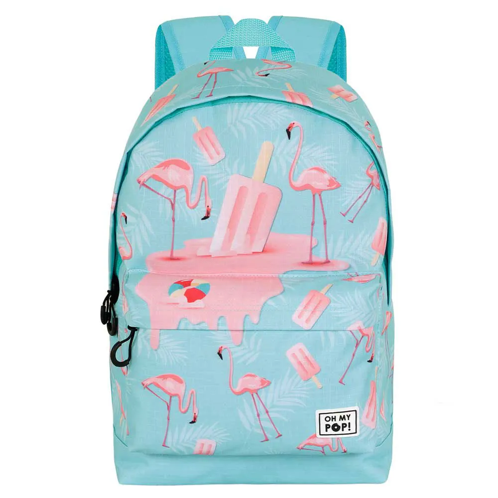 Oh My Pop Isflamingo-fläkt Hs 2.2 Ryggsäck, Turquoise Oh My Pop Isflamingo-fläkt Hs 2.2 Ryggsäck, Turquoise