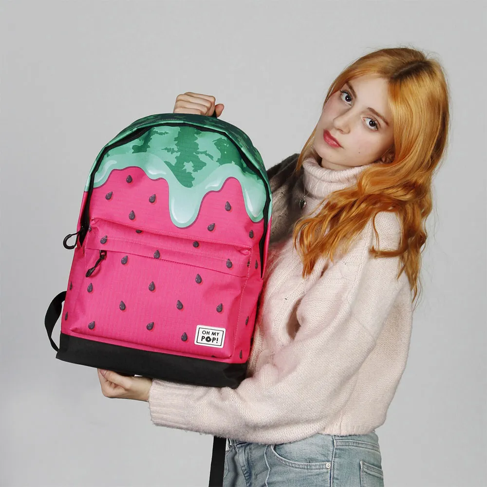 Oh My Pop Melty Melon Fan Hs 2.2 Ryggsäck, Green