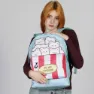 Oh My Pop Popcorn Fan Hs 2.2 Ryggsäck, Blue