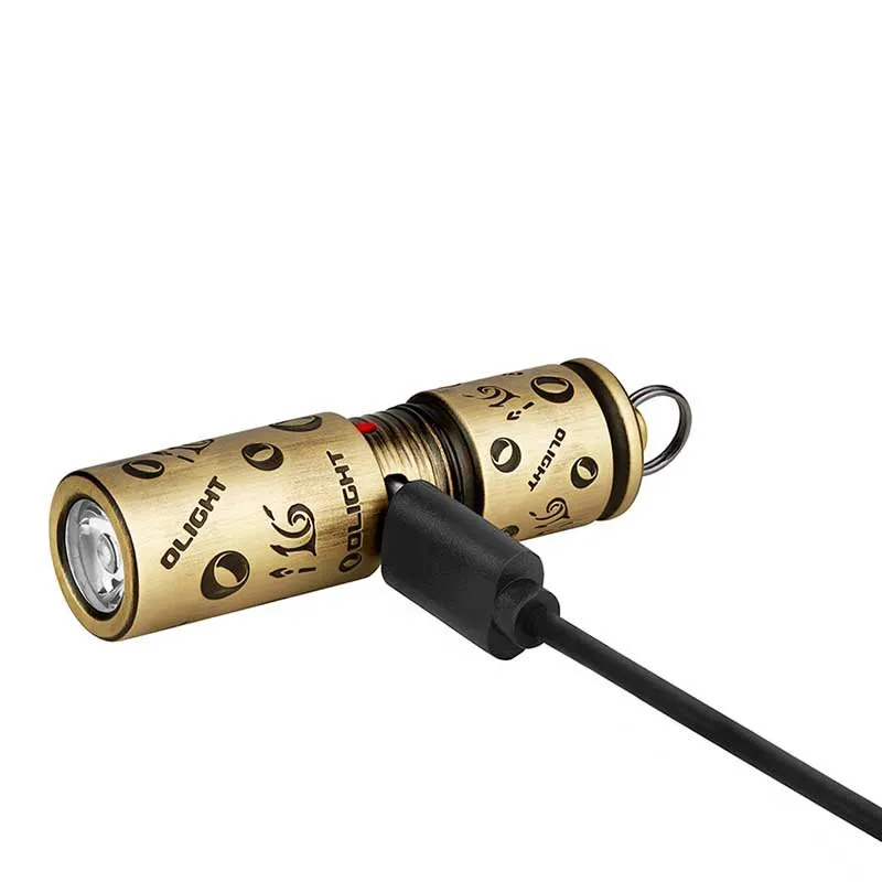 Olight I16 Anniversary Keyring Ficklampa, Brass, 180 Lumens