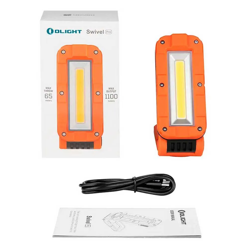 Olight Swivel Pro Work Led-ficklampa, Orange, 1100 Lumens