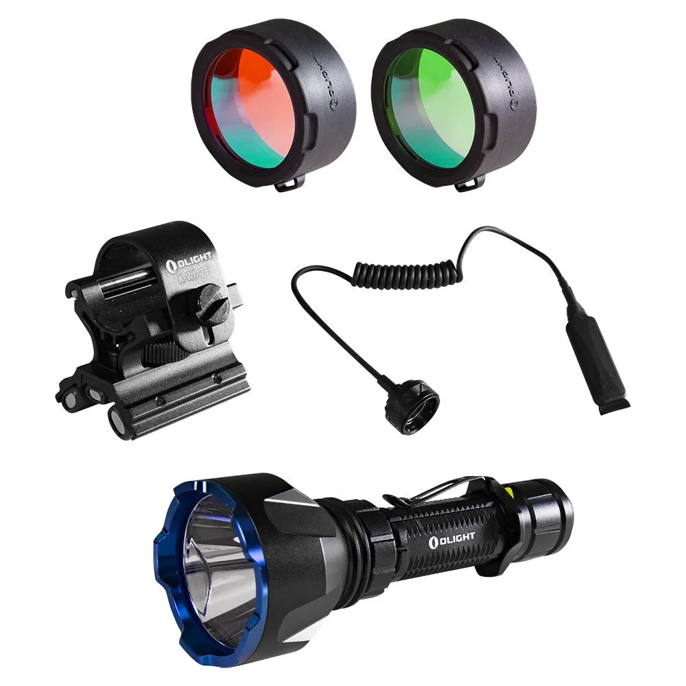 Olight Warrior X Turbo-ficklampsset, Black, 1100 Lumens