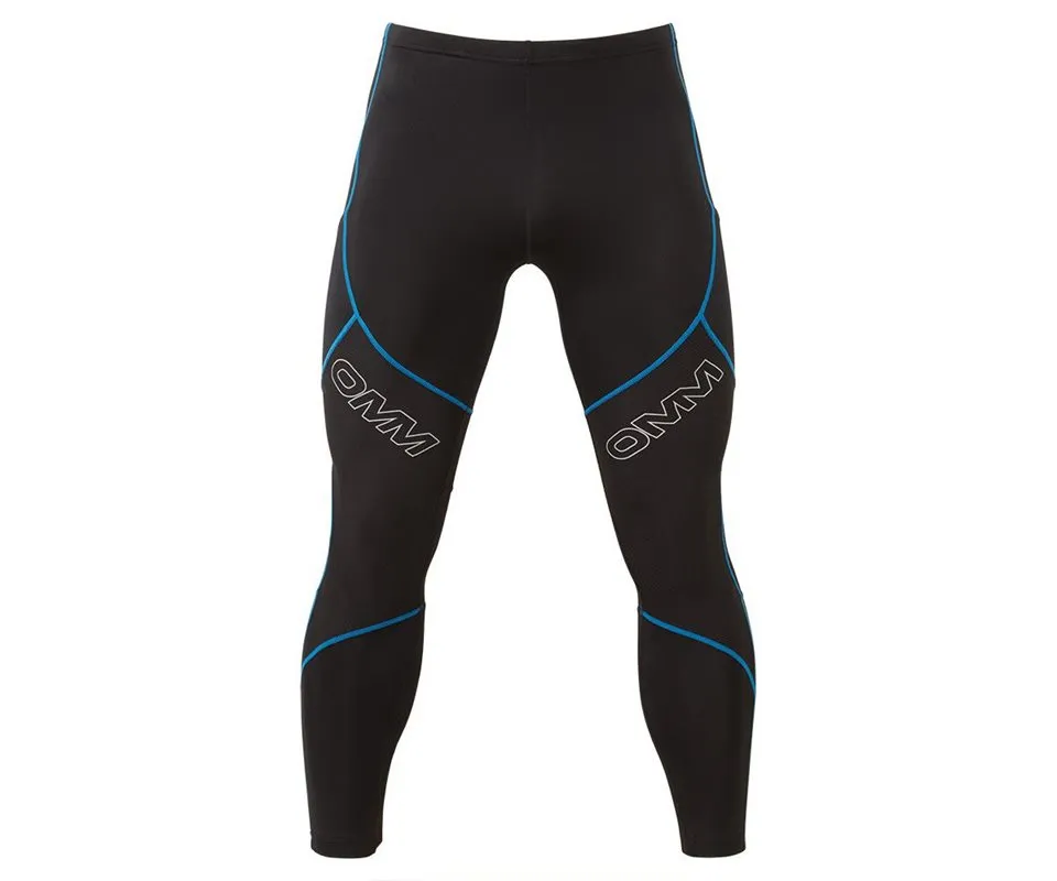 OMM Flash Winter TightsMen, Black/blue OMM Flash Winter TightsMen, Black/blue