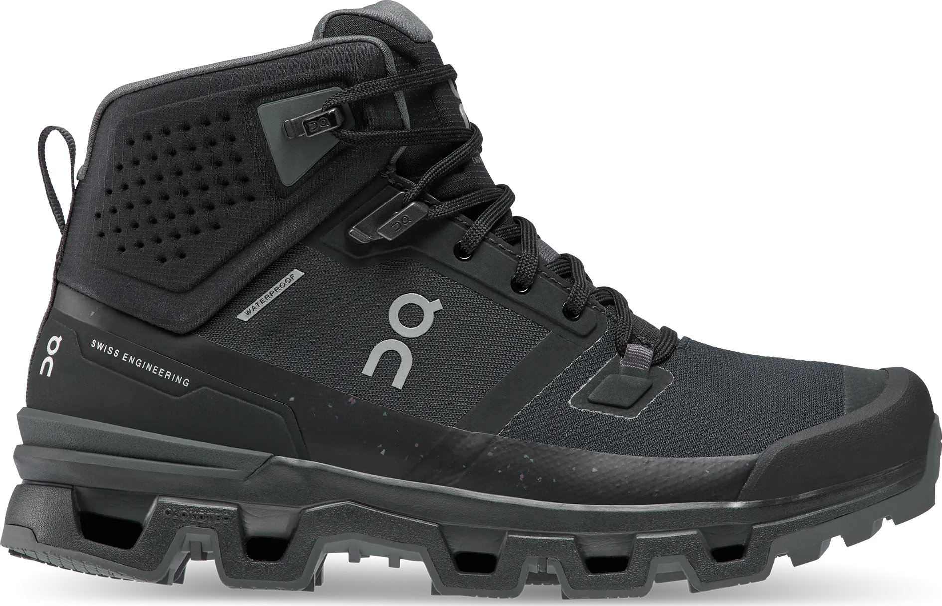 On Women's Cloudrock 2 Waterproof Black On Women's Cloudrock 2 Waterproof Black