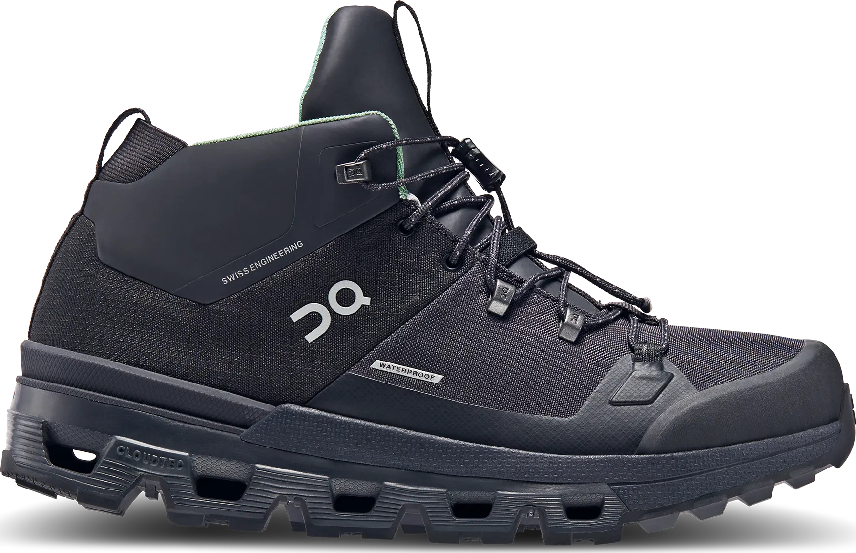 On Women's Cloudtrax Waterproof, Black On Women's Cloudtrax Waterproof, Black