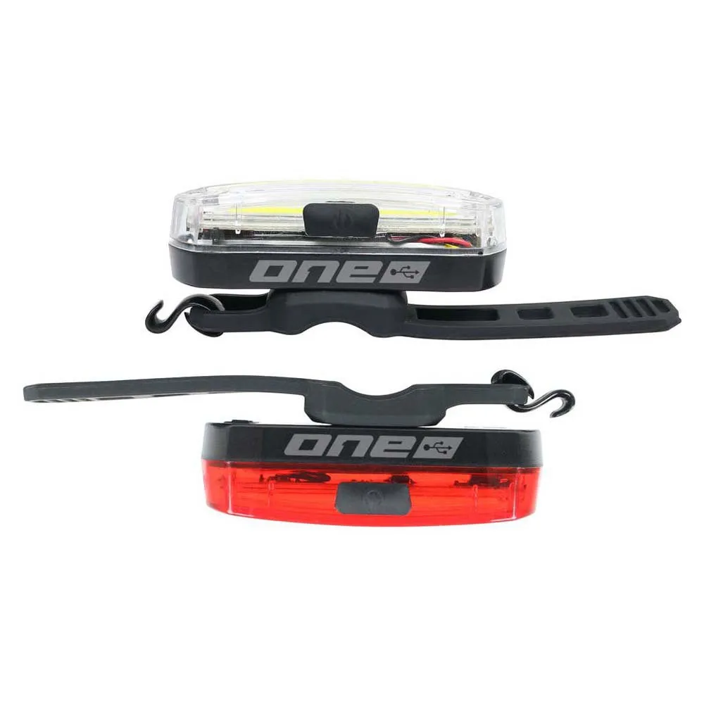 One 30 Cykellampset, Black / grey, 52 / 12 Lumens One 30 Cykellampset, Black / grey, 52 / 12 Lumens