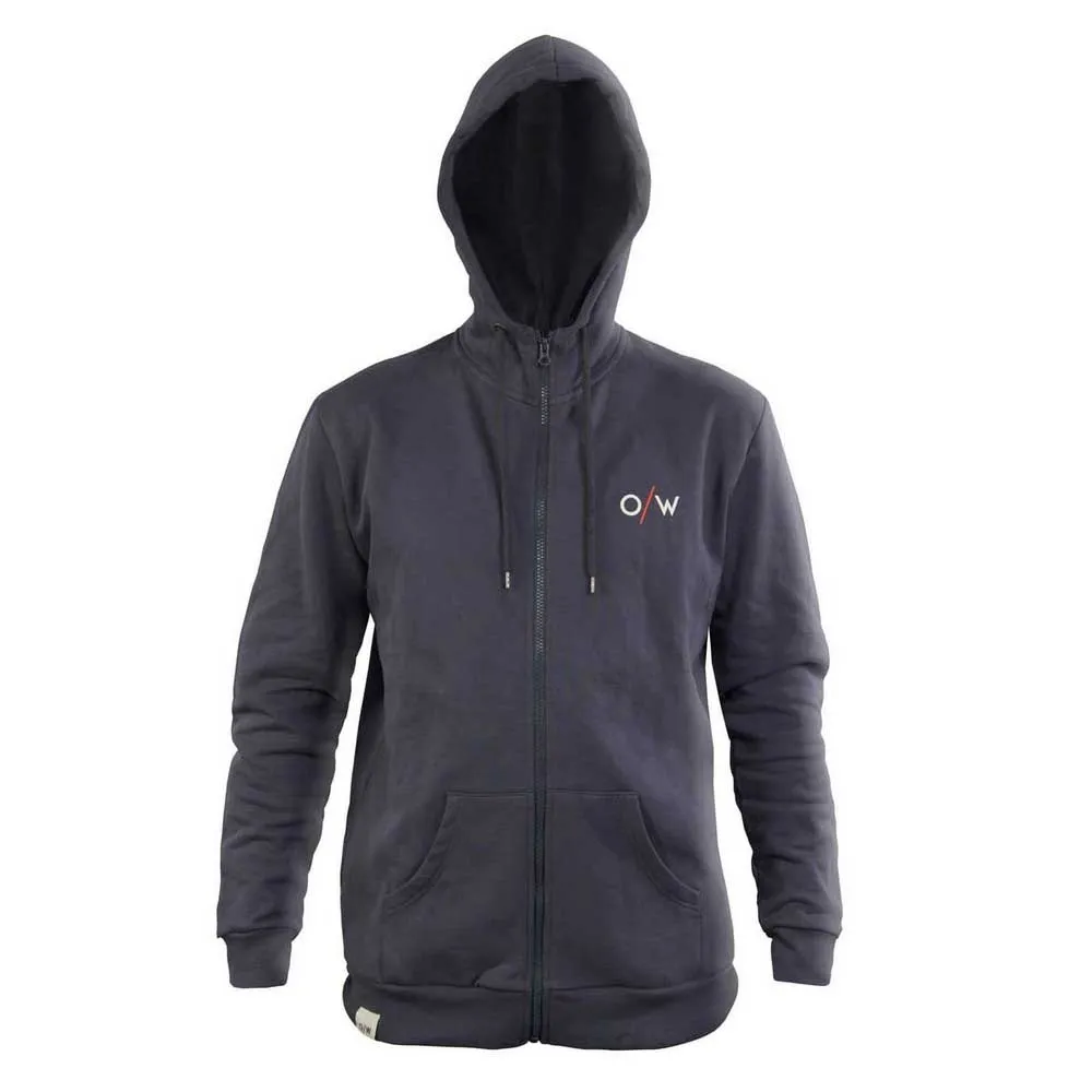 ONE WAY Staffwear Sweatshirt Med Dragkedja, Grey / flame
